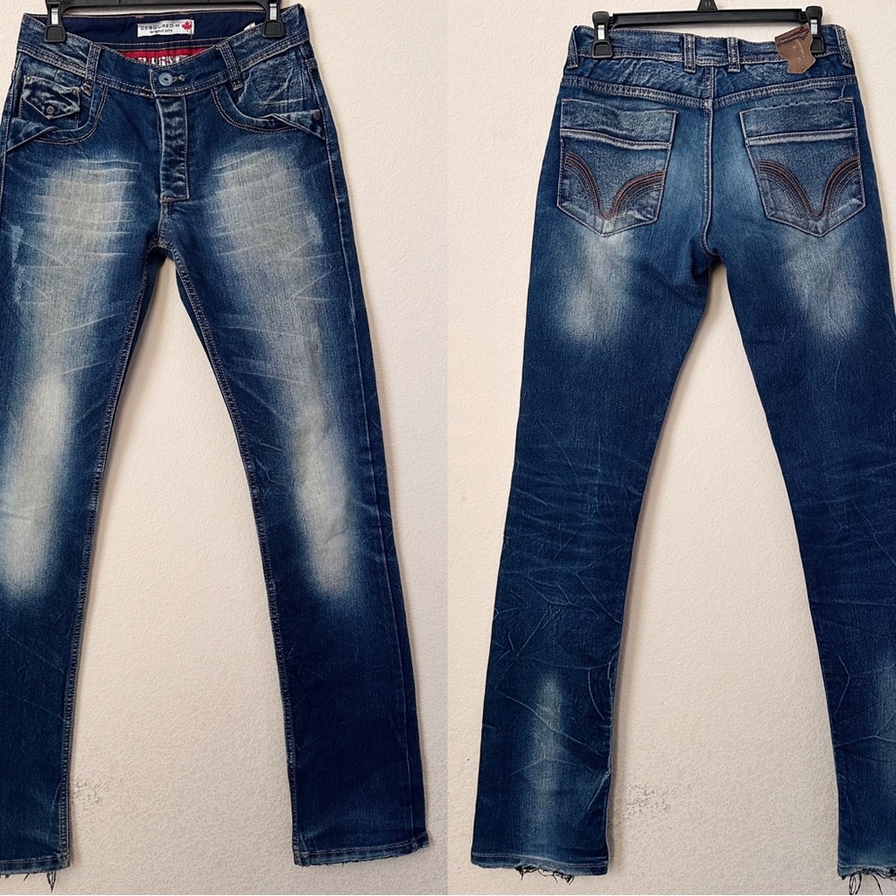 Dsquared - M Distressed Slim Fit Jeans Size 30